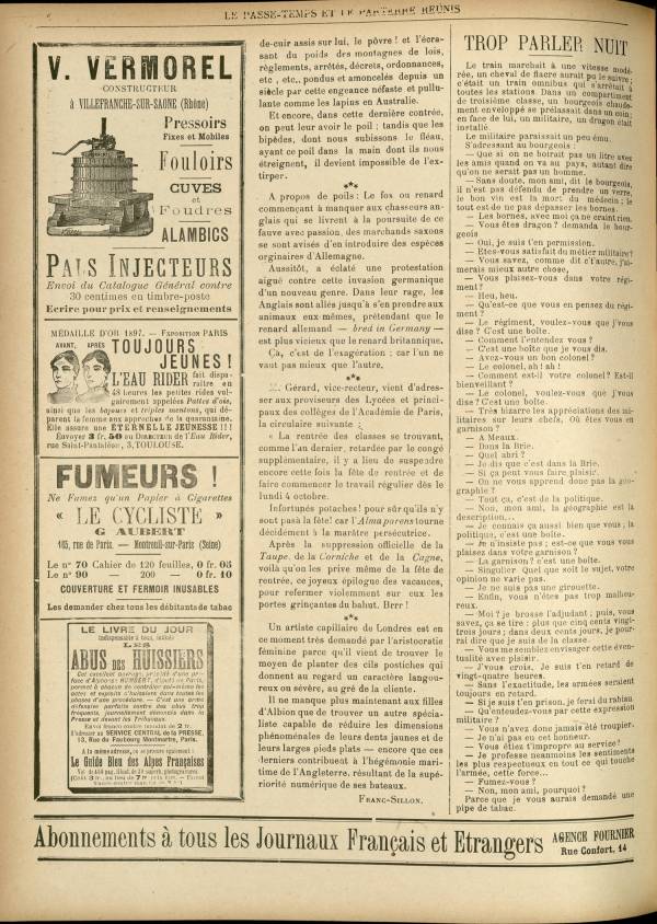 
						Affichage en mode lecture de la page
					