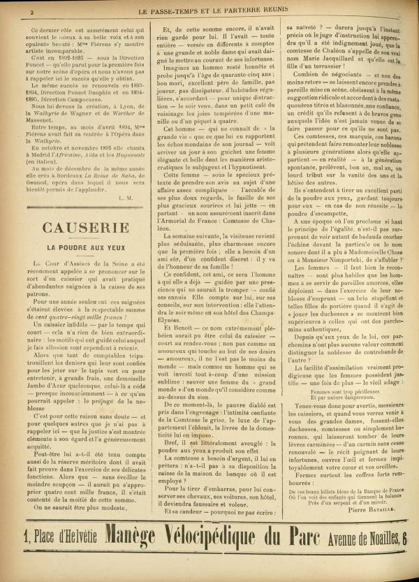 
						Affichage en mode lecture de la page
					
