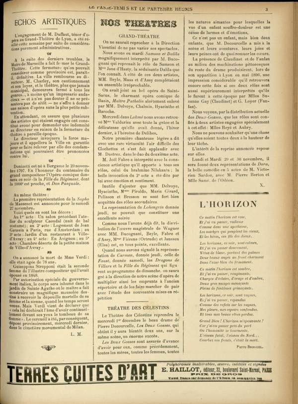 
						Affichage en mode lecture de la page
					