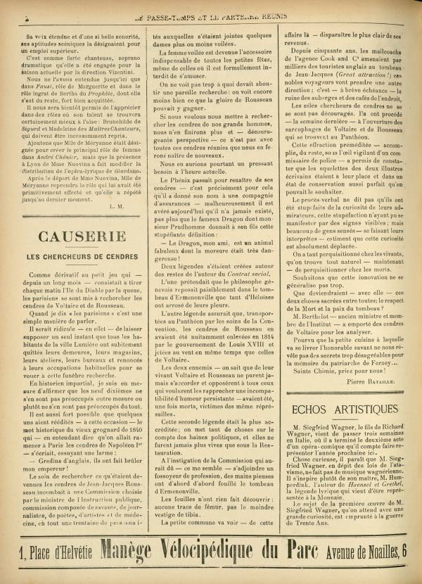 
						Affichage en mode lecture de la page
					