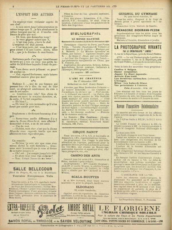 
						Affichage en mode lecture de la page
					