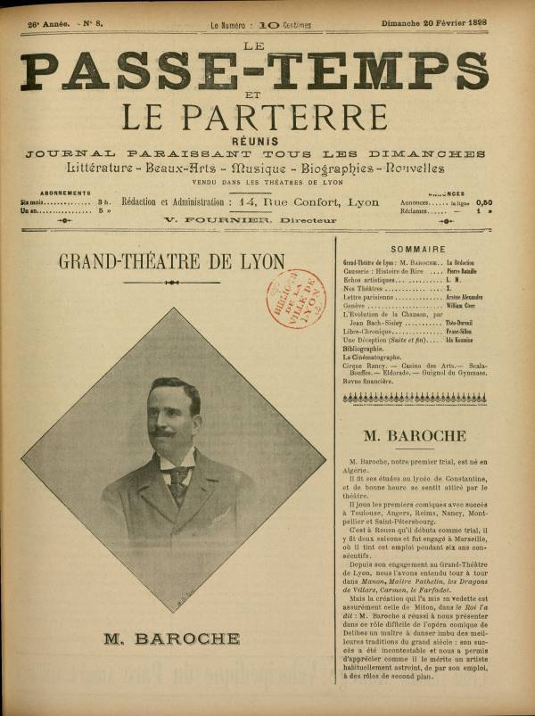 
						Affichage en mode lecture de la page
					