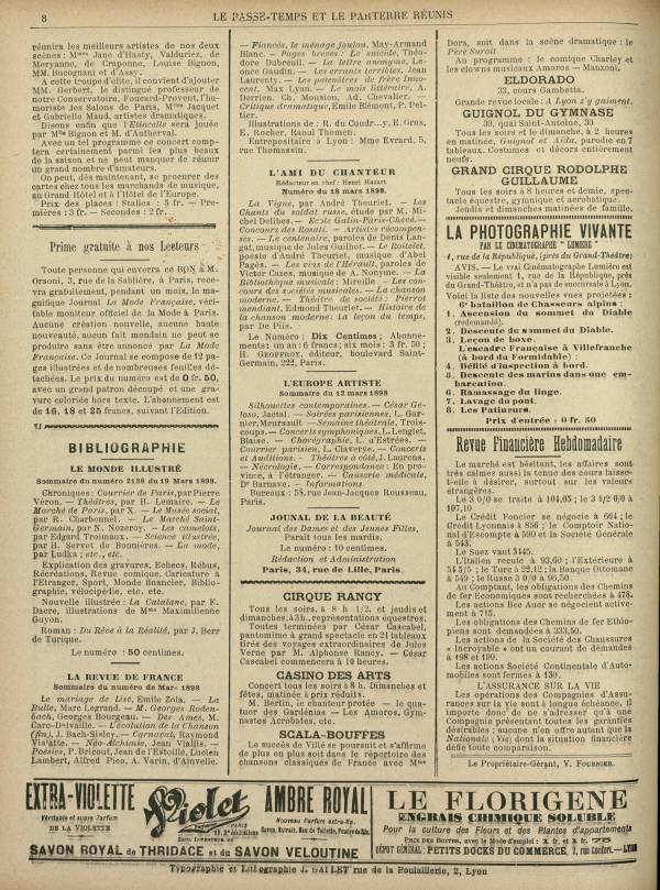 
						Affichage en mode lecture de la page
					