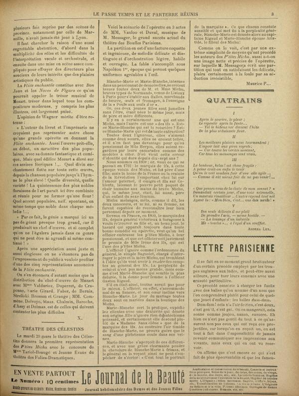 
						Affichage en mode lecture de la page
					