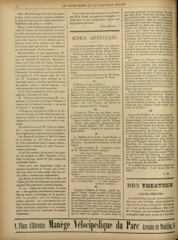 
						Affichage en mode lecture de la page
					