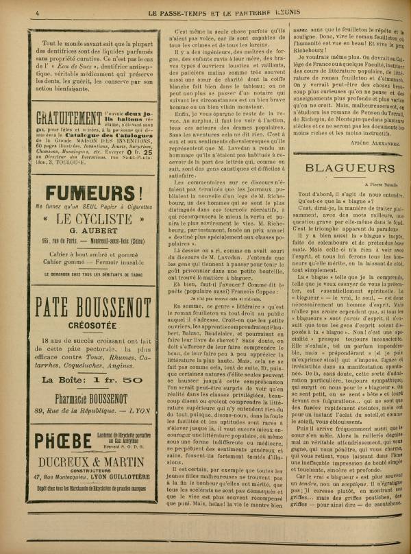 
						Affichage en mode lecture de la page
					