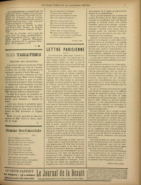 
						Affichage en mode lecture de la page
					