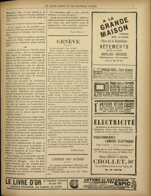 
						Affichage en mode lecture de la page
					