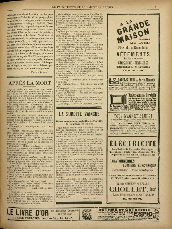 
						Affichage en mode lecture de la page
					
