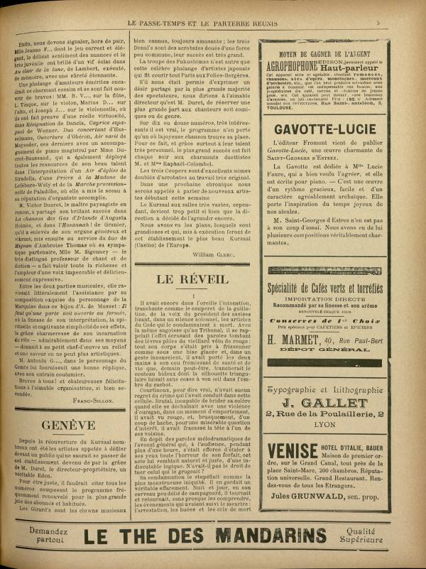 
						Affichage en mode lecture de la page
					