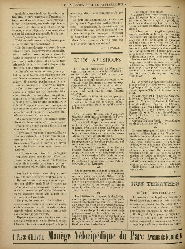 
						Affichage en mode lecture de la page
					