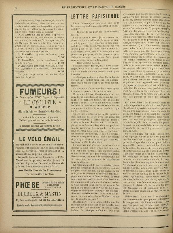 
						Affichage en mode lecture de la page
					