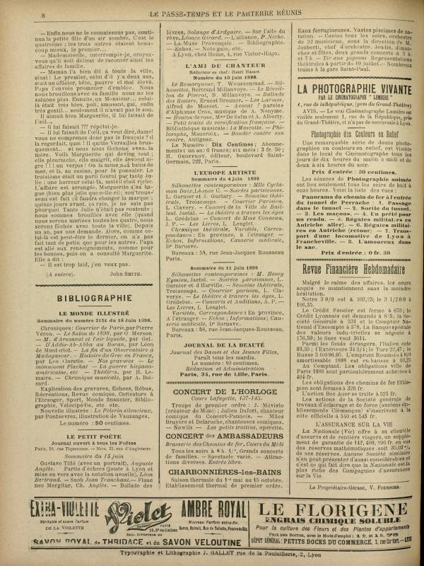 
						Affichage en mode lecture de la page
					