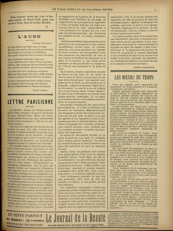 
						Affichage en mode lecture de la page
					