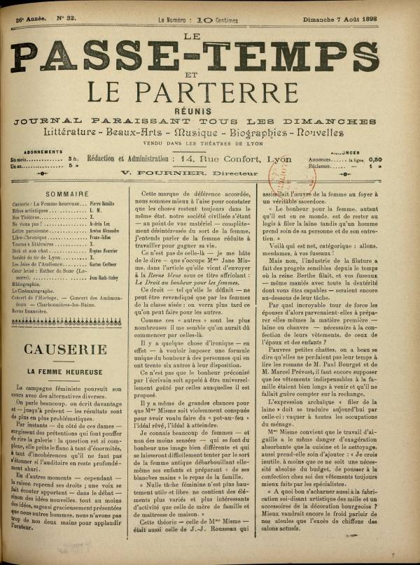 
						Affichage en mode lecture de la page
					