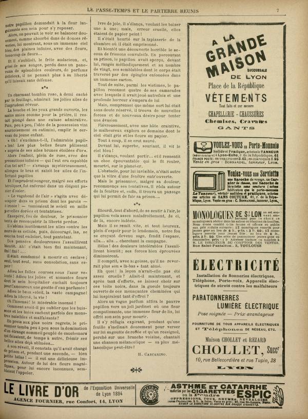 
						Affichage en mode lecture de la page
					