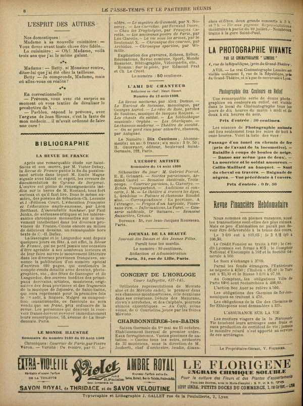 
						Affichage en mode lecture de la page
					