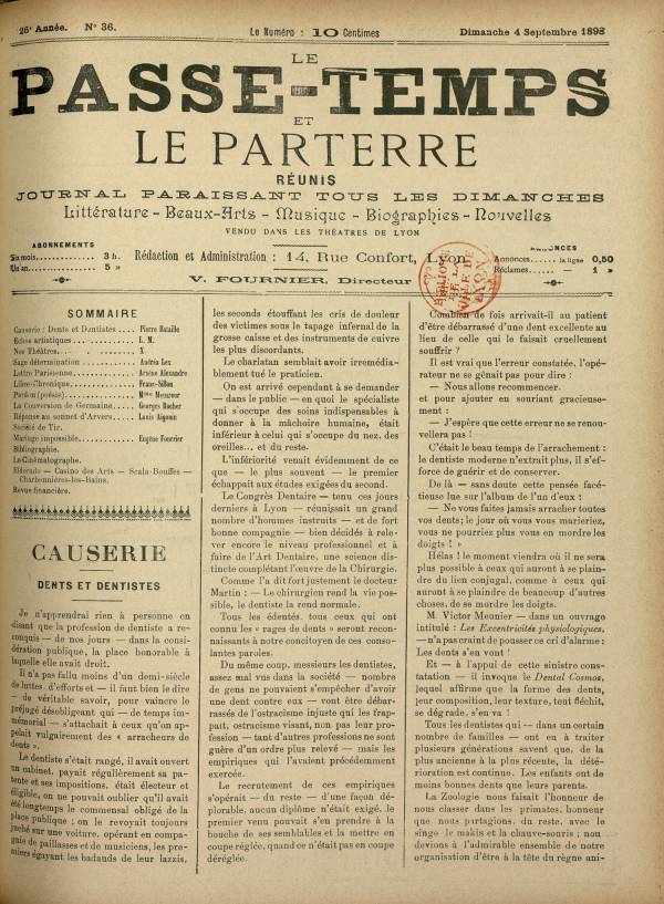 
						Affichage en mode lecture de la page
					