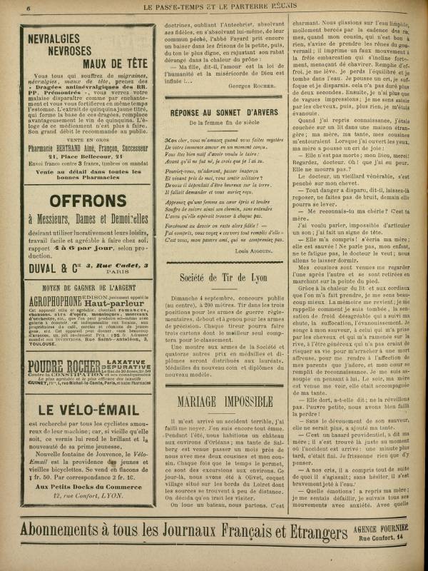 
						Affichage en mode lecture de la page
					