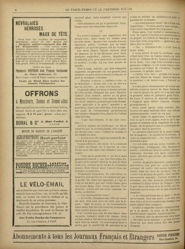 
						Affichage en mode lecture de la page
					