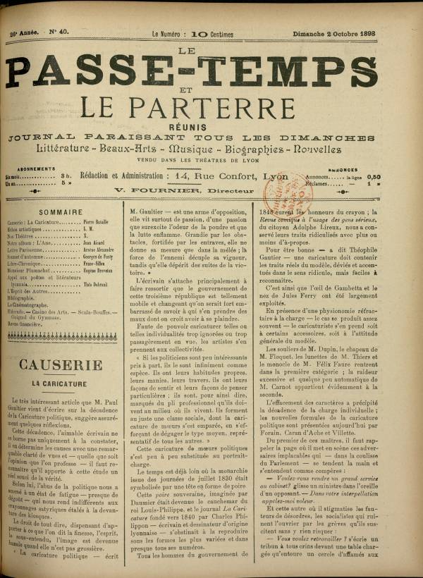 
						Affichage en mode lecture de la page
					