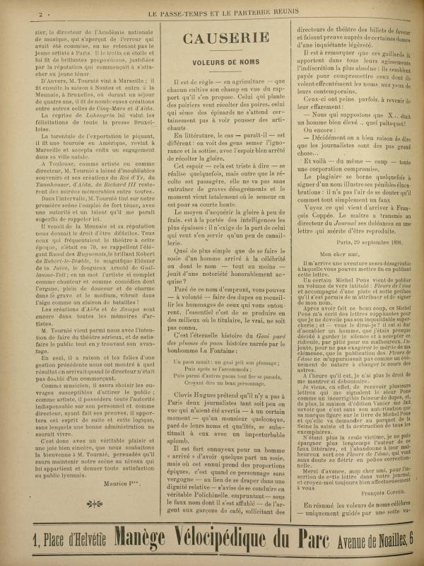
						Affichage en mode lecture de la page
					