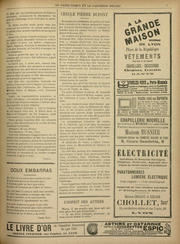 
						Affichage en mode lecture de la page
					