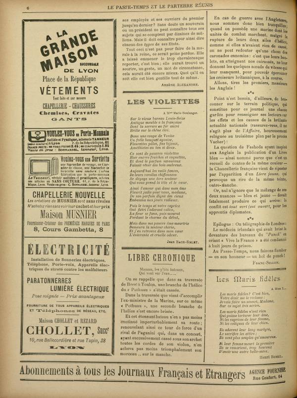 
						Affichage en mode lecture de la page
					