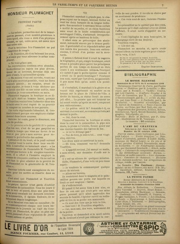 
						Affichage en mode lecture de la page
					