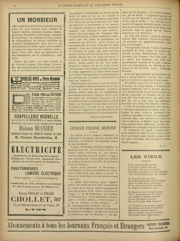 
						Affichage en mode lecture de la page
					