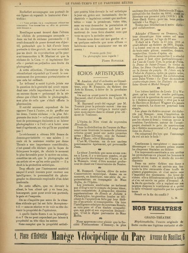 
						Affichage en mode lecture de la page
					