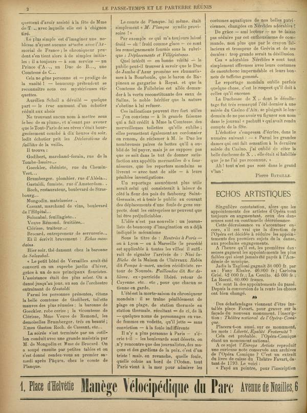 
						Affichage en mode lecture de la page
					