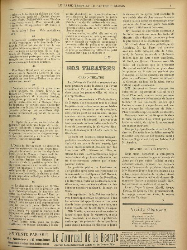 
						Affichage en mode lecture de la page
					