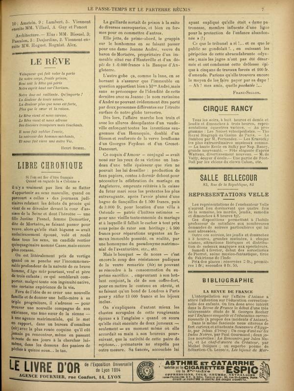 
						Affichage en mode lecture de la page
					