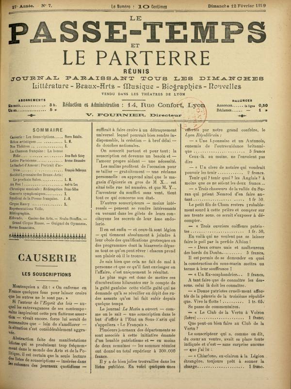 
						Affichage en mode lecture de la page
					