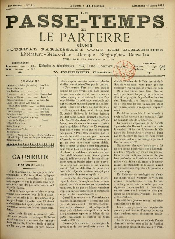 
						Affichage en mode lecture de la page
					
