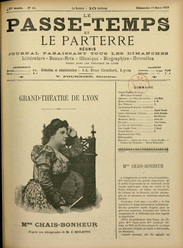 
						Affichage en mode lecture de la page
					