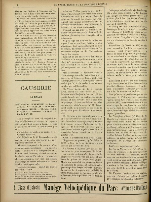 
						Affichage en mode lecture de la page
					