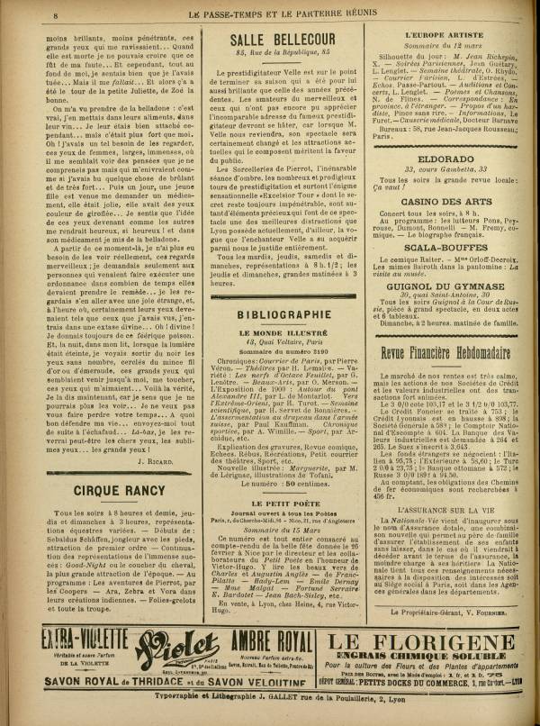 
						Affichage en mode lecture de la page
					