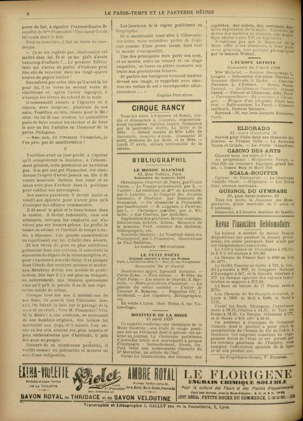 
						Affichage en mode lecture de la page
					