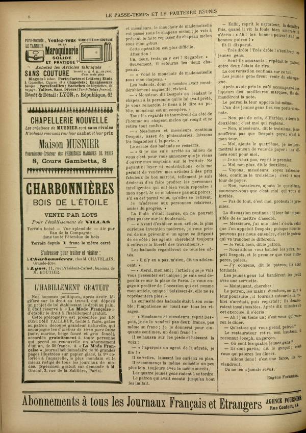 
						Affichage en mode lecture de la page
					