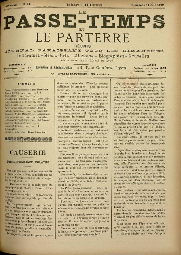 
						Affichage en mode lecture de la page
					
