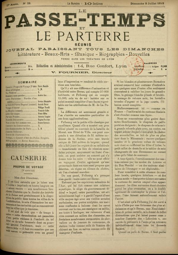 
						Affichage en mode lecture de la page
					