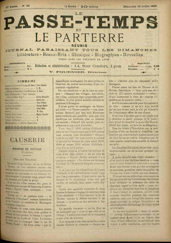 
						Affichage en mode lecture de la page
					