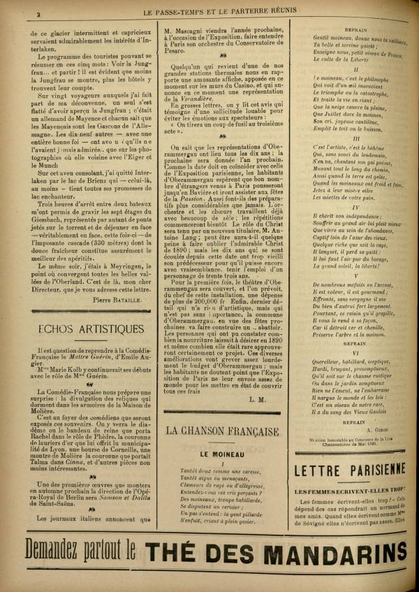 
						Affichage en mode lecture de la page
					