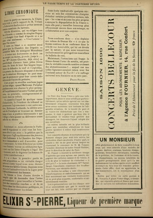 
						Affichage en mode lecture de la page
					