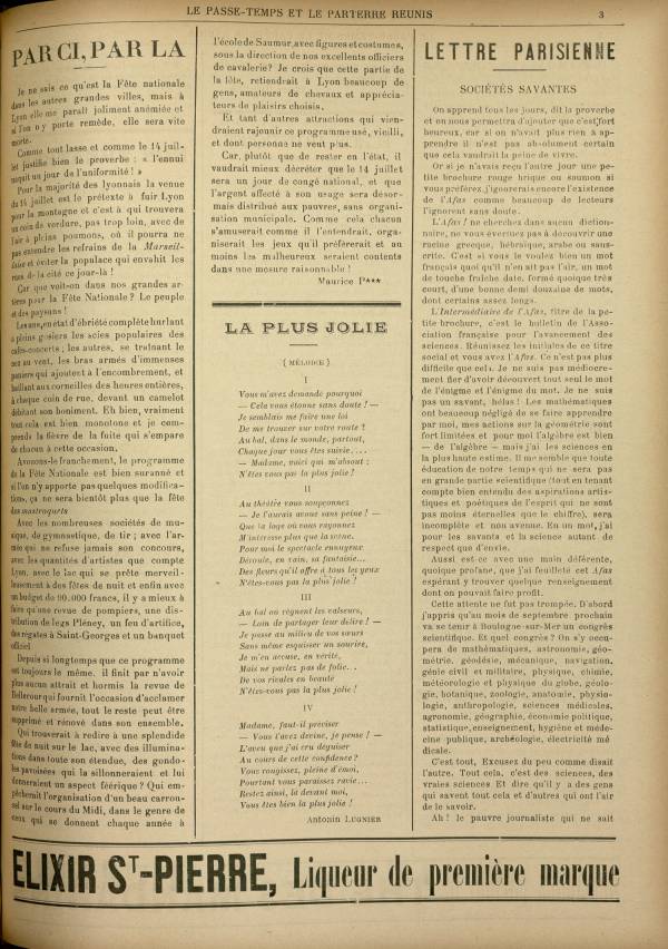 
						Affichage en mode lecture de la page
					
