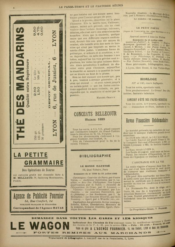 
						Affichage en mode lecture de la page
					