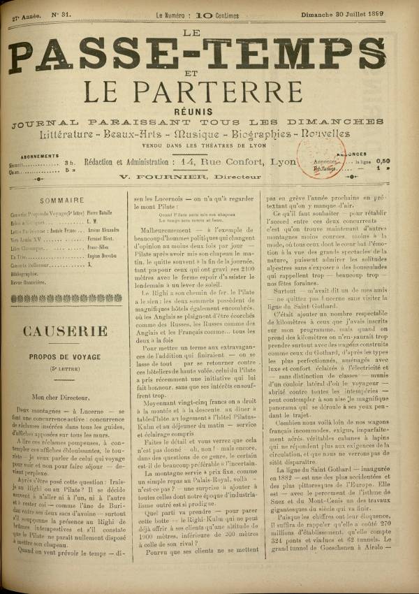 
						Affichage en mode lecture de la page
					