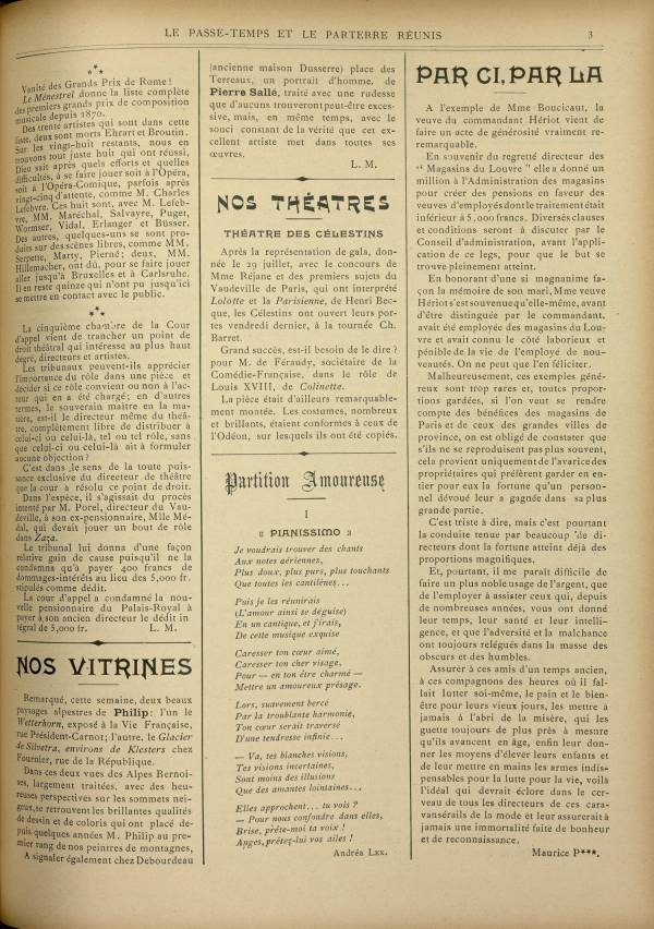 
						Affichage en mode lecture de la page
					